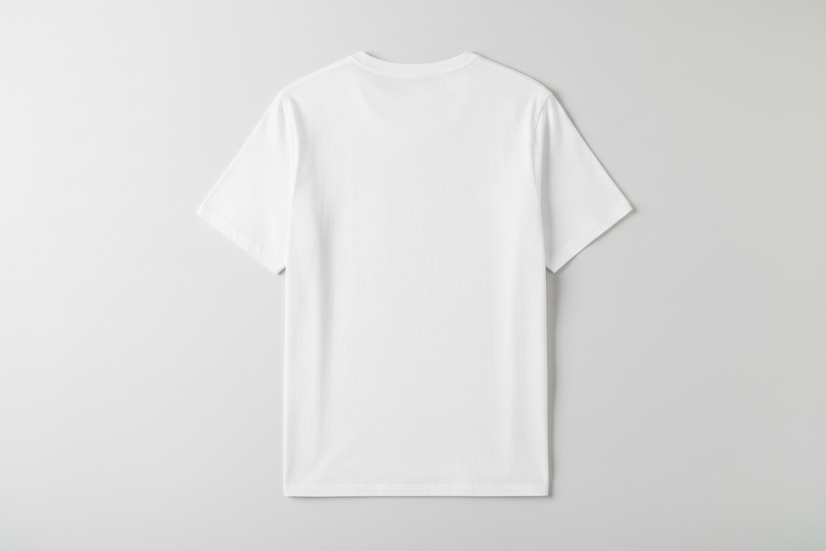 back of white shirt